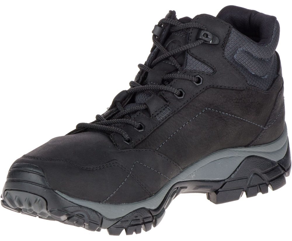 Merrell Boots Black - Moab Adventure Mid Waterproof - Mens 47YRKNSTU